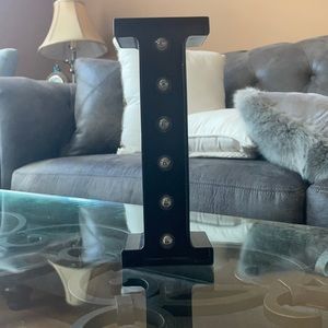 Letter “I” decor piece